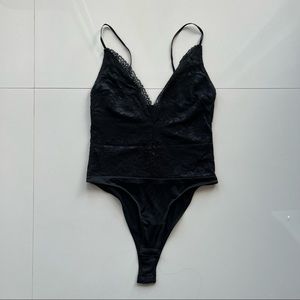 Urban Outfitters Out From Under Black Lace Bodysuit